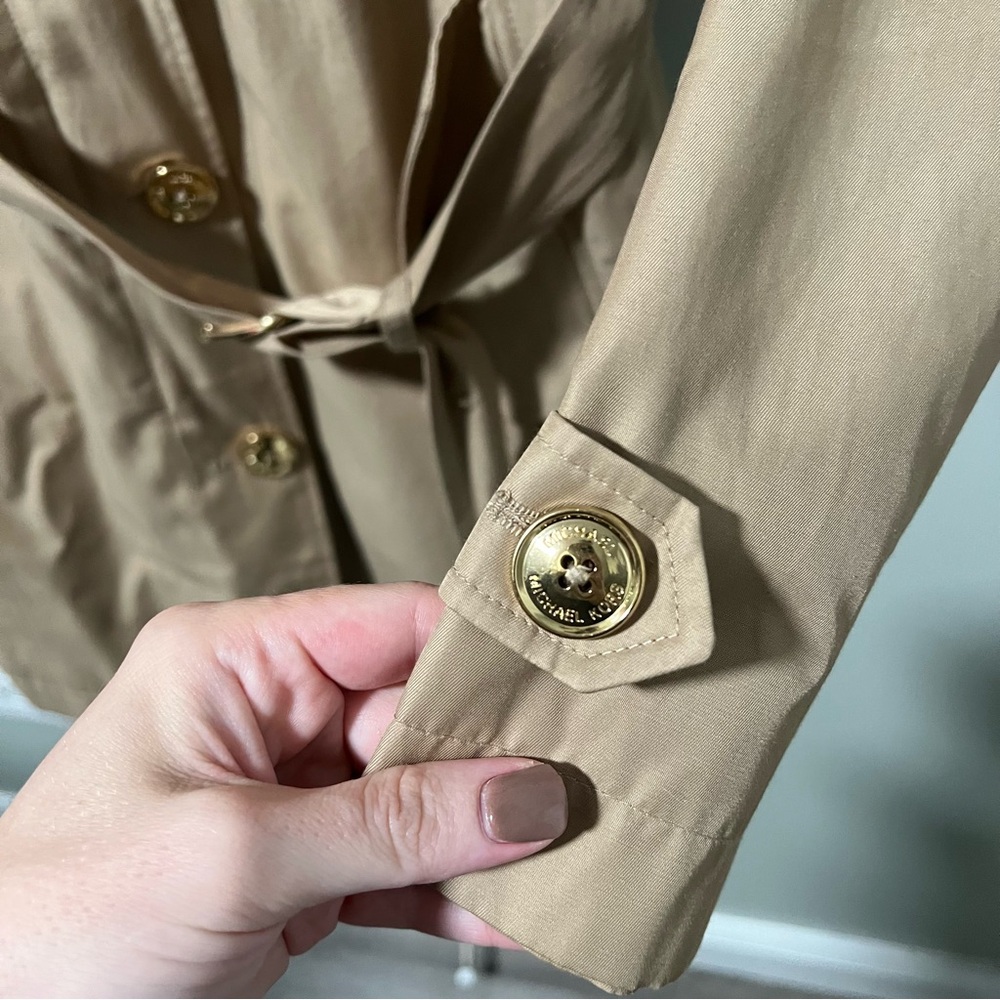 Michael Michael Kors Tan Trench Raincoat - Picture 4 of 9